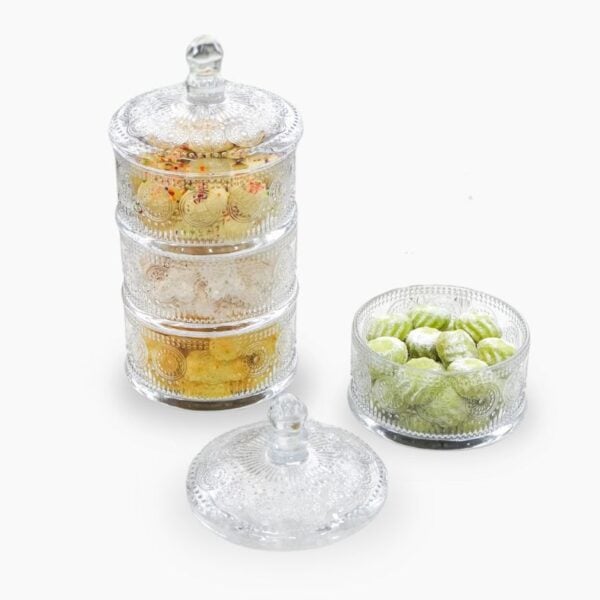 Crystal Glass Food Jar Raya Style Degree Sg