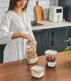 ClarityTwist™ Airtight Container Dry Food Storage Containers Set Kitchen Pantry Storage Container BPA free disherwasher safe Fridge Container With Labels Pantry Sticker Labels Singapore Sg Style Degree