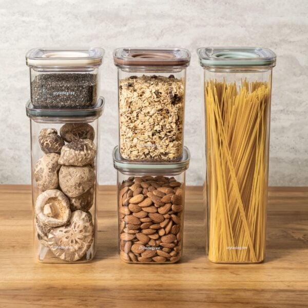 ClarityTwist™ Airtight Container Dry Food Storage Containers Set Kitchen Pantry Storage Container BPA free Tritan disherwasher safe Fridge Container With Labels Pantry Sticker Labels Singapore Sg Style Degree
