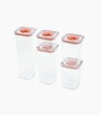 ClarityTwist™ Airtight Container Dry Food Storage Containers Set Kitchen Pantry Storage Container BPA free disherwasher safe Fridge Container With Labels Pantry Sticker Labels Singapore Sg Style Degree