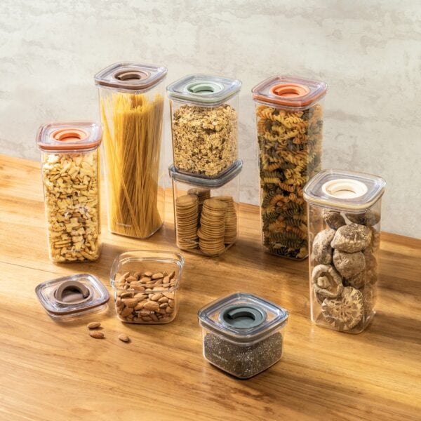 ClarityTwist™ Airtight Container Dry Food Storage Containers Set Kitchen Pantry Storage Container BPA free Tritan disherwasher safe Fridge Container With Labels Pantry Sticker Labels Singapore Sg Style Degree