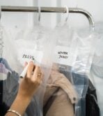 ClearVacuum™ Hanging Vacuum Storage Bag Set Travel Luggage Wardrobe Clothes Storage Style Degree