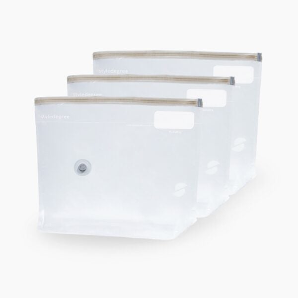 ClearVacuum™ Dumpling Vacuum Storage Bag Set Travel Luggage Wardrobe Clothes Storage Style Degree