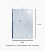 ClearVacuum™ Hanging Vacuum Storage Bag Set Travel Luggage Wardrobe Clothes Storage Style Degree