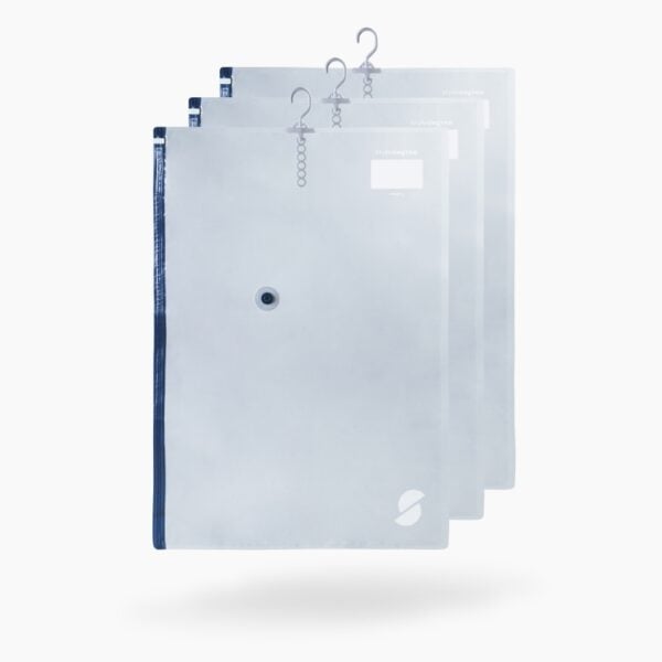 ClearVacuum™ Hanging Vacuum Storage Bag Set Travel Luggage Wardrobe Clothes Storage Style Degree