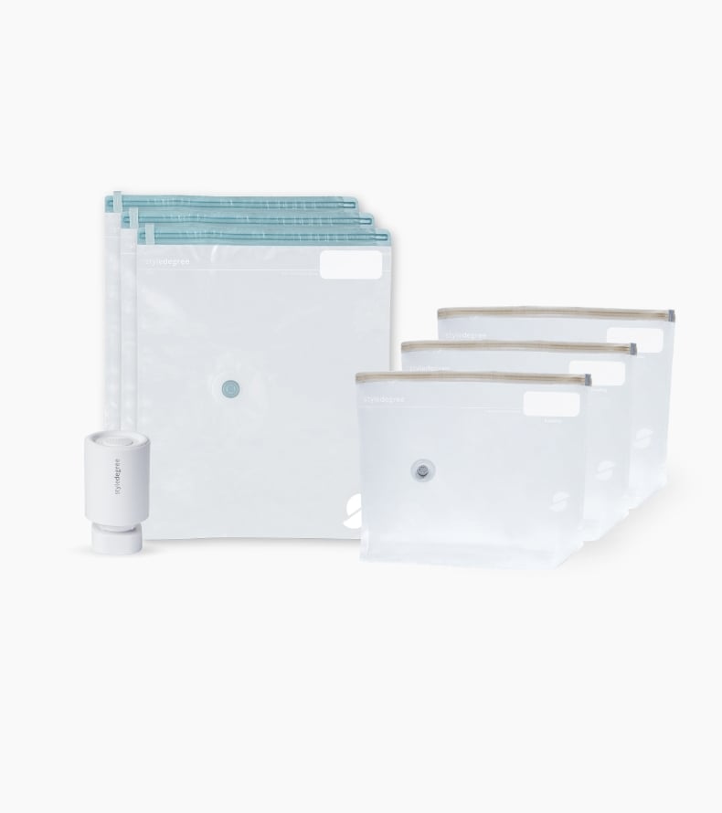 ClearVacuum Year End Bundle ClearVacuum™ Vacuum Storage Bag Set Travel Luggage Wardrobe Clothes Storage Style Degree
